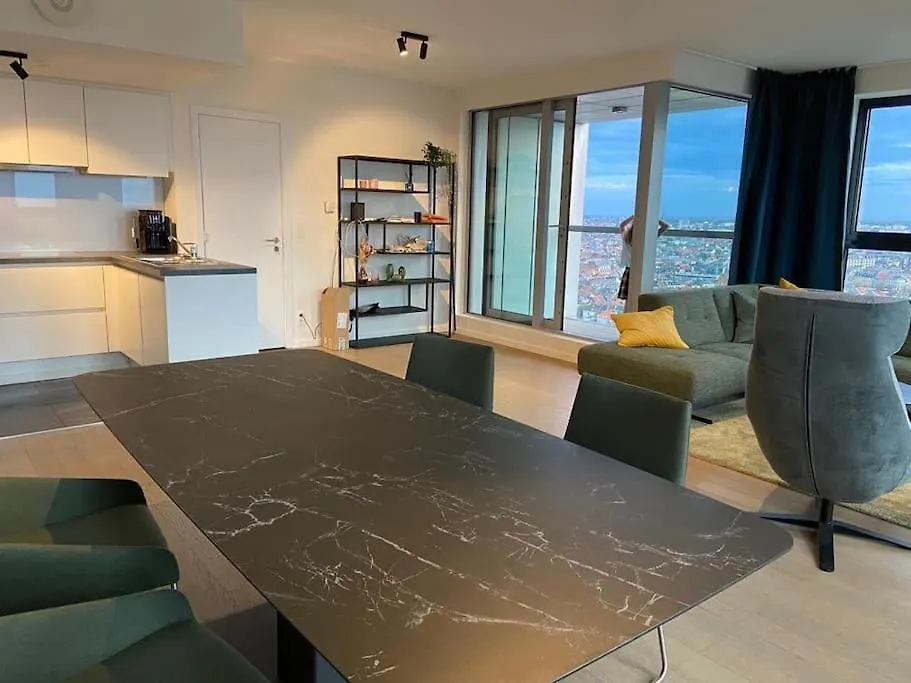 Apartment Uniek Appartement - Mooiste En Hoogste Uitzicht Op Antwerpen! - Incl Gratis Parking Belgium
