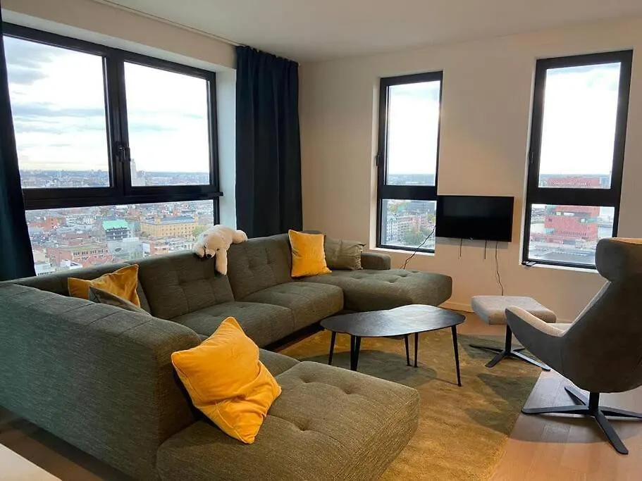 Uniek Appartement - Mooiste En Hoogste Uitzicht Op Antwerpen! - Incl Gratis Parking Belgium