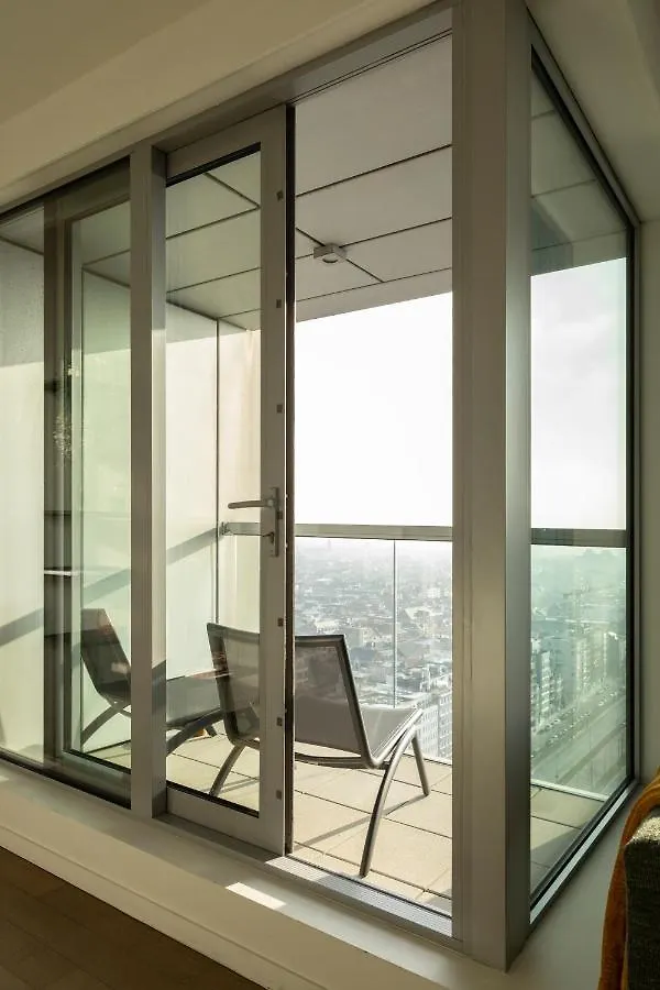 Apartment Uniek Appartement - Mooiste En Hoogste Uitzicht Op Antwerpen! - Incl Gratis Parking